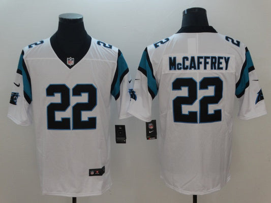 Men's Carolina Panthers Christian McCaffrey #22 White Game Jersey