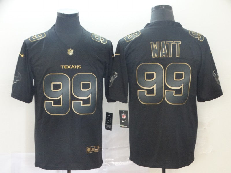 Men's Houston Texans #99 J.J. Watt Black Game Jersey