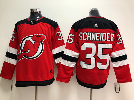 Men's New Jersey Devils Cory Schneider #35 Red Player Game Jersey