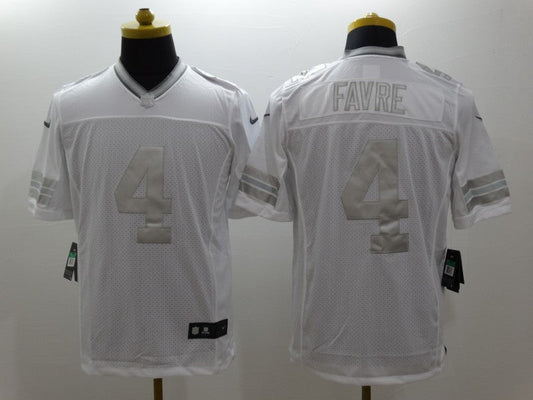 Men's Green Bay Packers Brett Favre #4 White Game Jersey