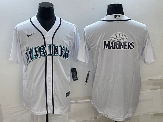 Men's Seattle Mariners White Home Replica Team Jersey