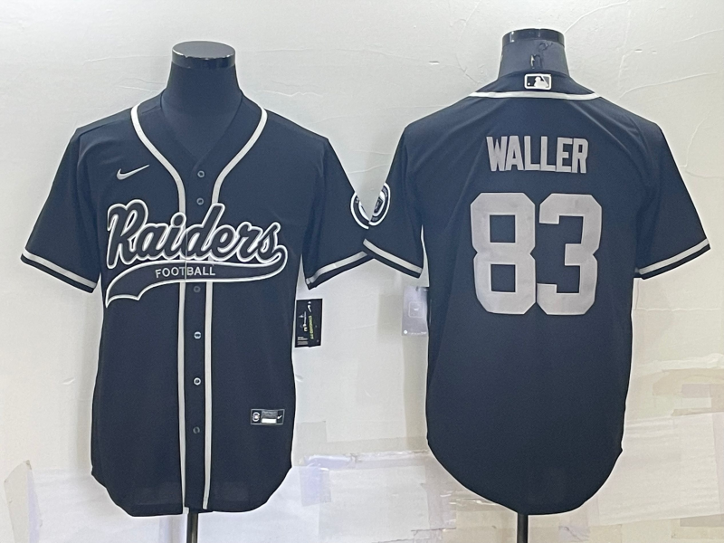 Men's Las Vegas Raiders Darren Waller #83 Black Game Jersey Joint Edition