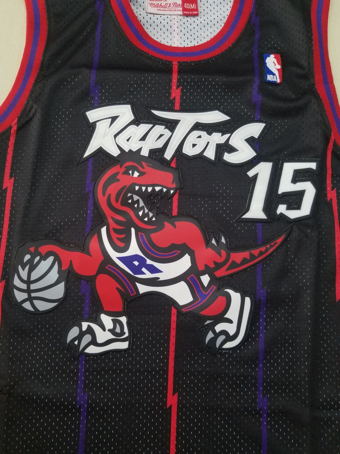 Men's Toronto Raptors Vince Carter 1988-89 Hardwood Classics Swingman Jersey