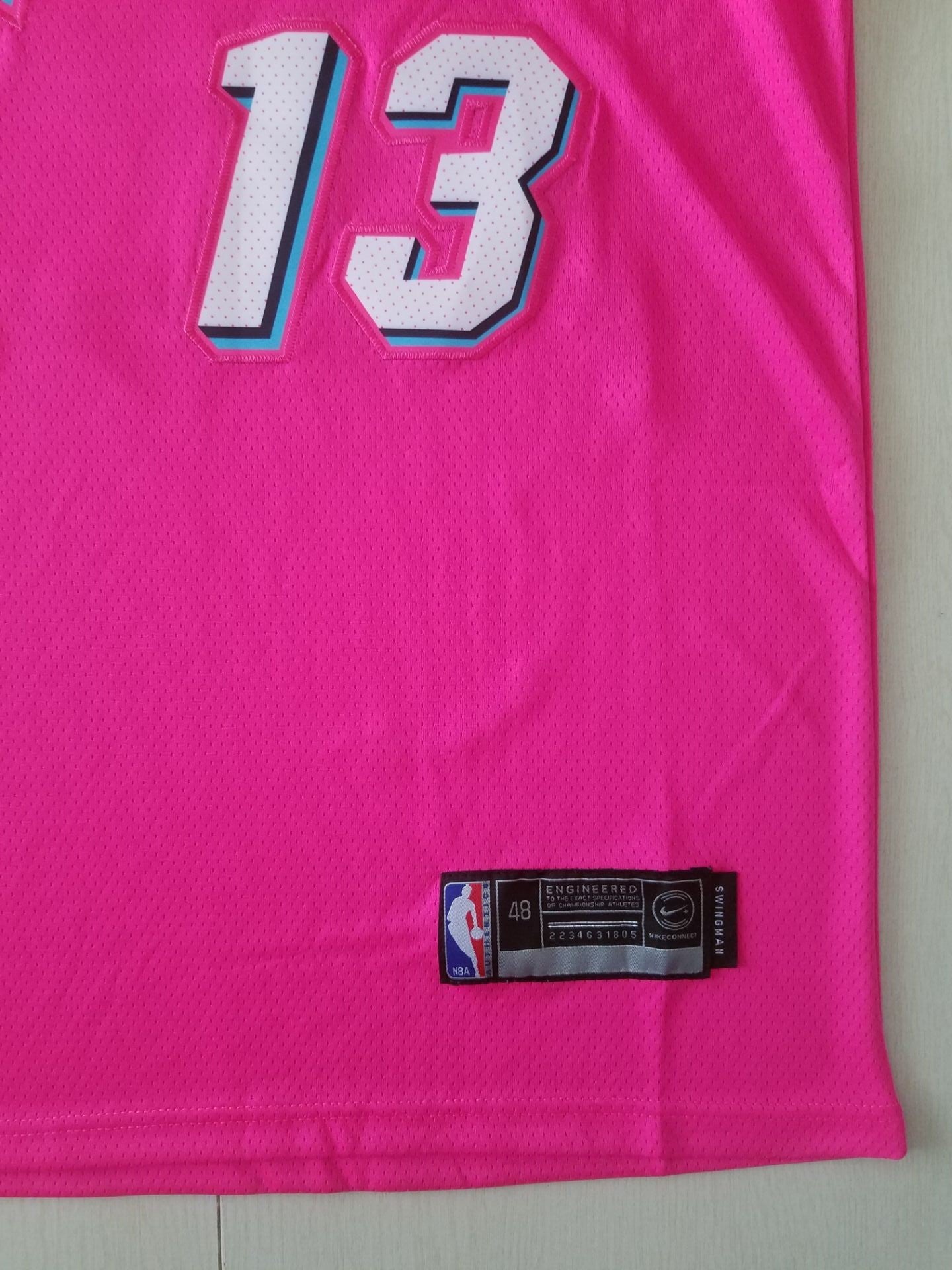 Men's Miami Heat Bam Adebayo #13 Pink Swingman Player Jersey