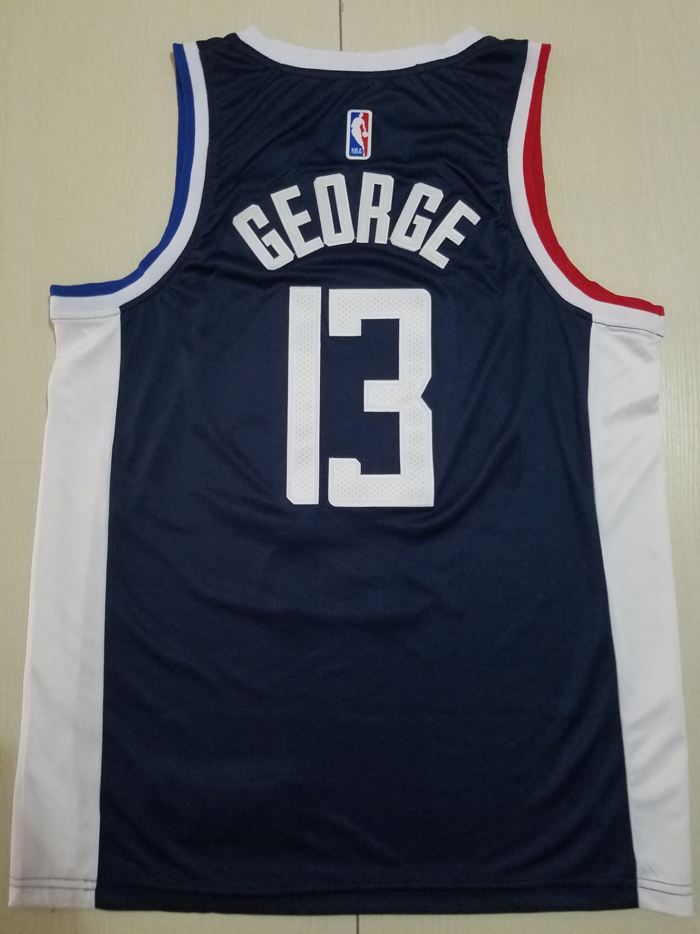 Men's LA Clippers Paul George #13 NBA Dark Blue Classics Jersey - City Edition