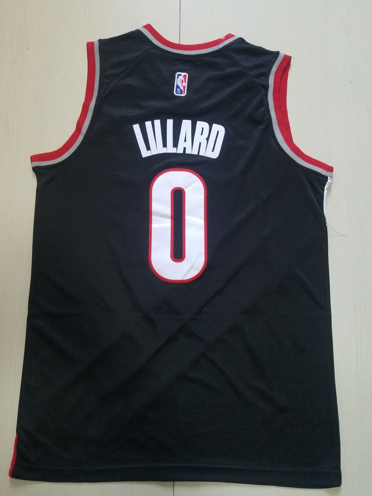 Men's Portland Trail Blazers Damian Lillard #0 Black Swingman Jersey