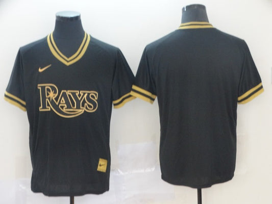 Men's Tampa Bay Rays Black Replica Blank Jersey