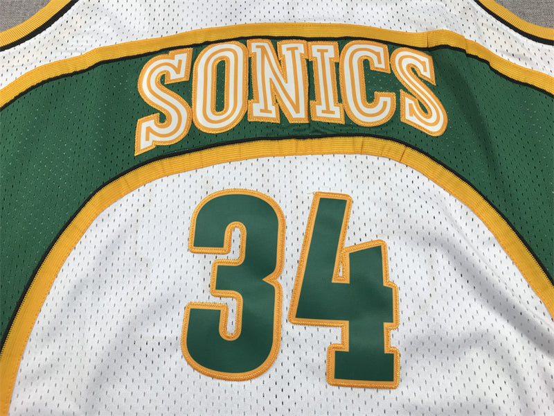 Men's Seattle SuperSonics Ray Allen #34 White 2006-2007 Swingman Jersey