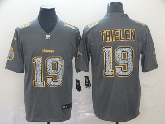 Men's Minnesota Vikings Adam Thielen #19 Gray Game Player Jersey