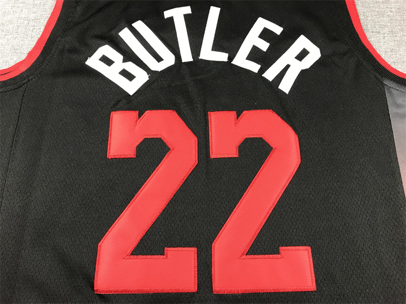 Men's Miami Heat Jimmy Butler #22 Black 2023/24 Swingman Jersey - City Edition