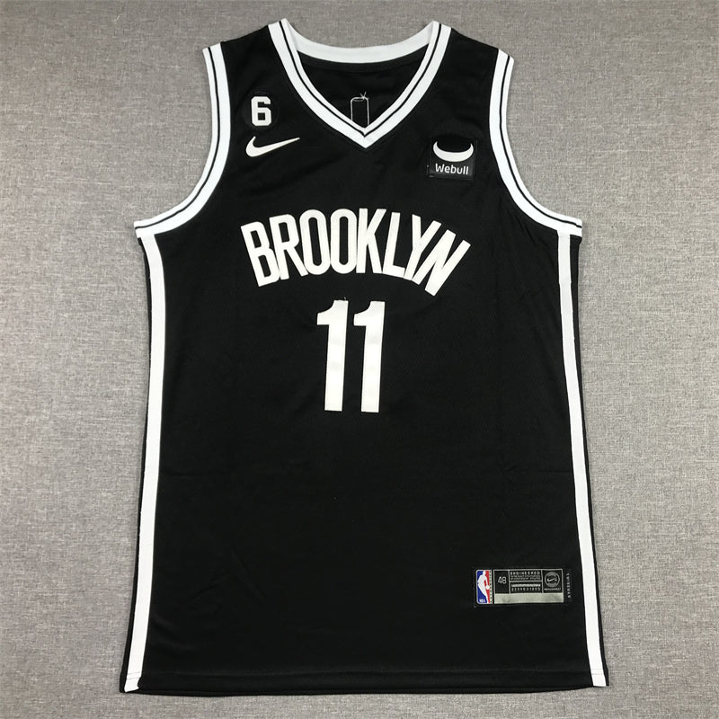 Men's Brooklyn Nets Kyrie Irving #11 Black 2022/23 Swingman Jersey - Icon Edition