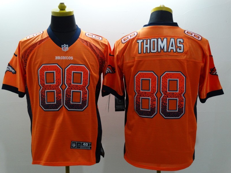 Men's Denver Broncos Demaryius Thomas #88 Orange Player Game Jersey