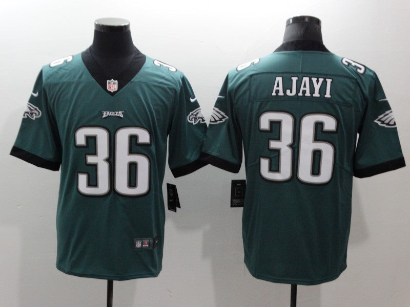 Men's Philadelphia Eagles Jay Ajayi #36 Midnight Green Game Jersey