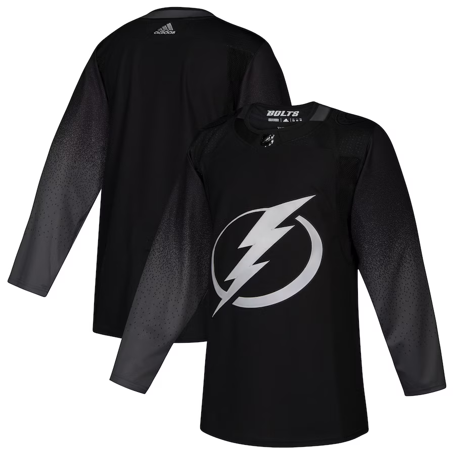 Men's Tampa Bay Lightning Black Alternate Authentic Blank Jersey