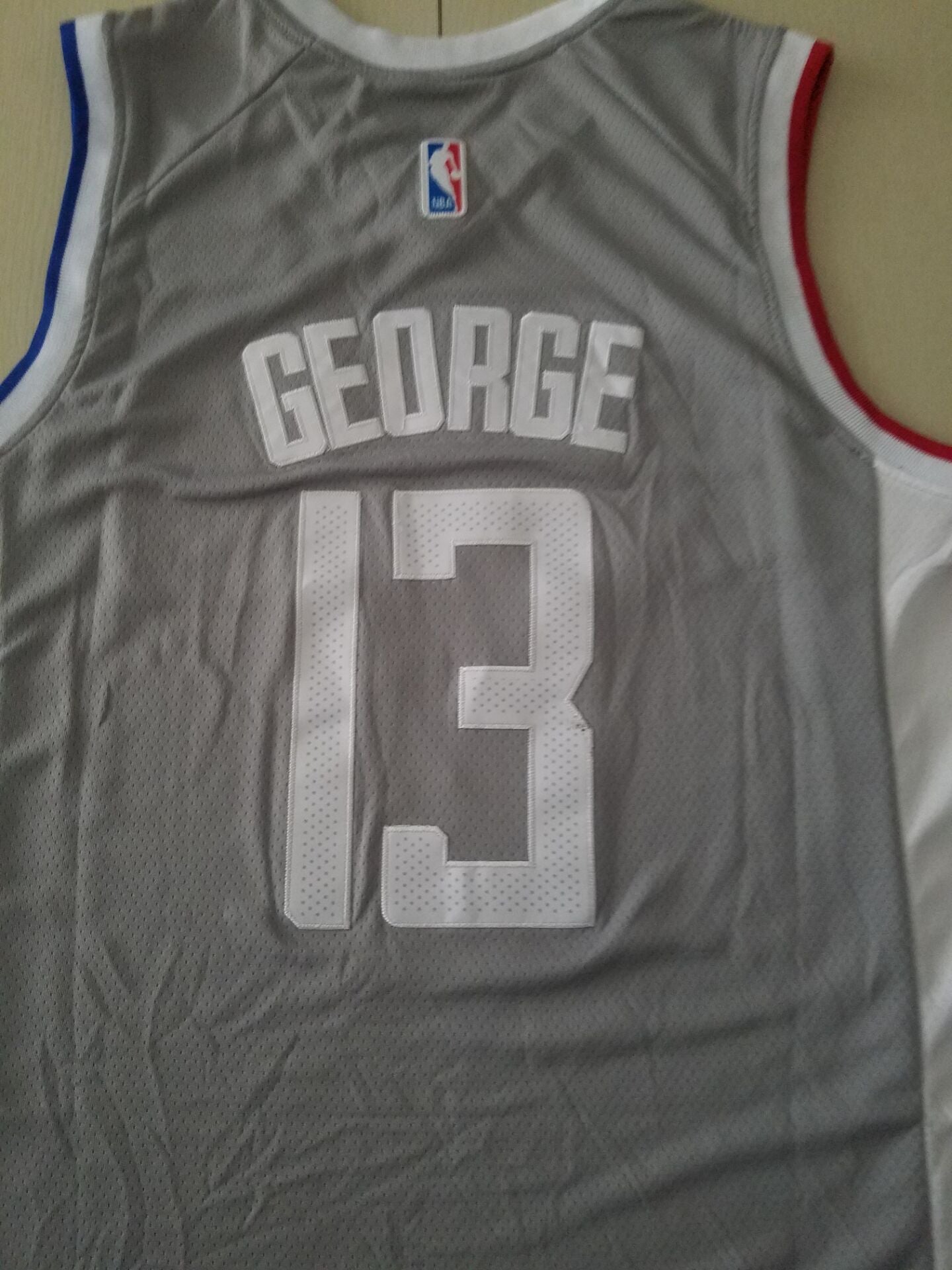 Men's LA Clippers Paul George Gray 2020/21 Swingman Jersey ¡§C Earned Edition