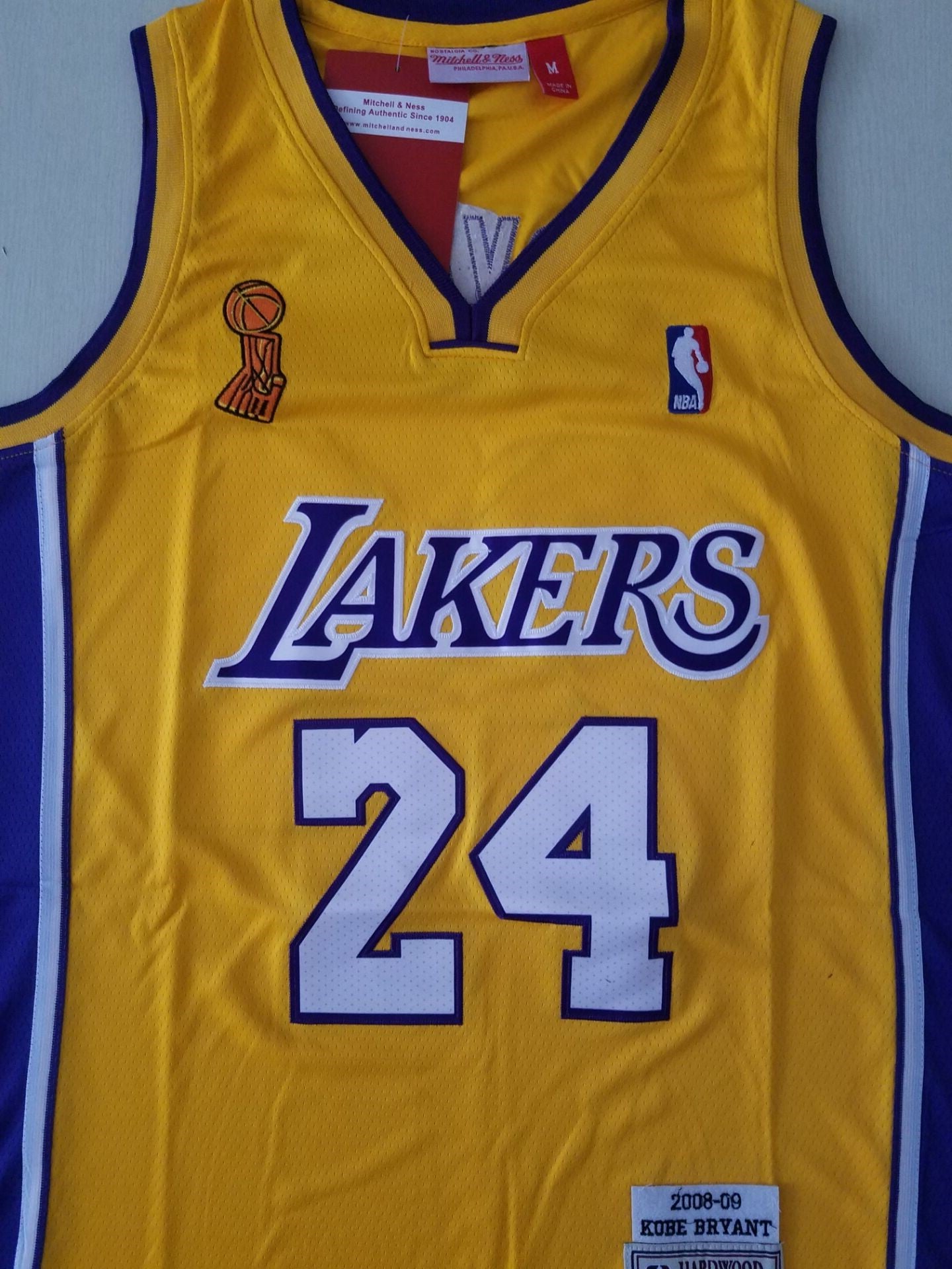 Men's Los Angeles Lakers Kobe Bryant 2008-09 Hardwood Classics Authentic Jersey