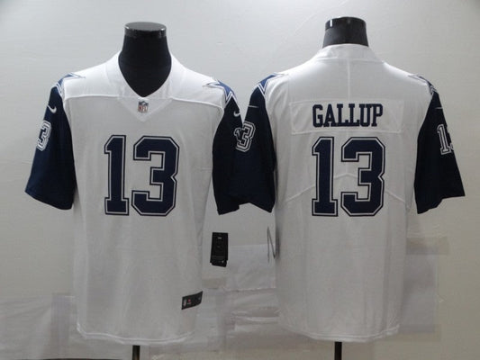 Men's Dallas Cowboys Michael Gallup #13 White Game Jersey