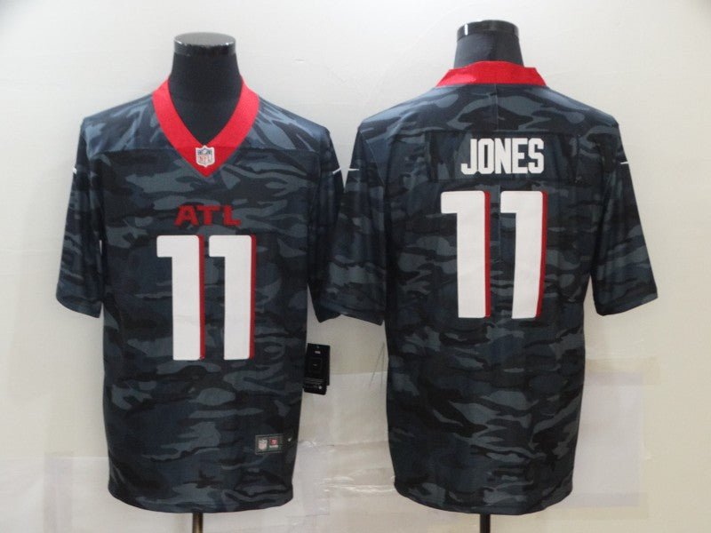 Men's Atlanta Falcons Julio Jones #11 Gray Camouflage Game Jersey