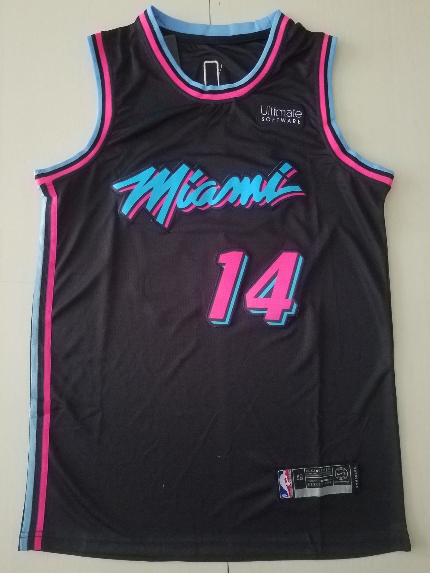 Men's Miami Heat Tyler Herro #14 Black 2020/21 Swingman Jersey