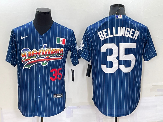 Men's Los Angeles Dodgers Cody Bellinger #35 Blue Game Player Jersey