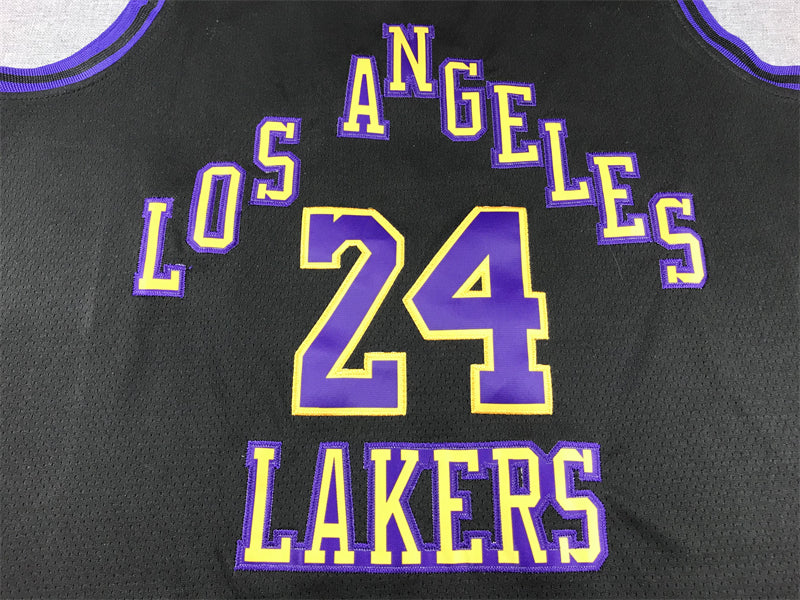 Men's Los Angeles Lakers Kobe Bryant #24 Black 2023/24 Swingman Jersey - City Edition