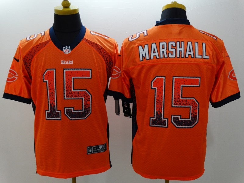 Men's Chicago Bears Brandon Marshall #15 Orange Game Jersey