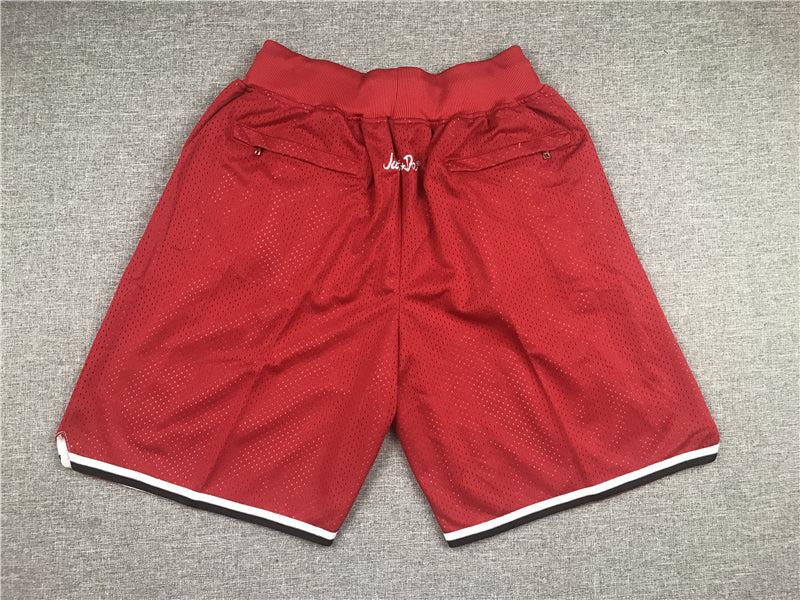 Men's Houston Rockets Red 1993-94 Chinese Edition Basketball Shorts