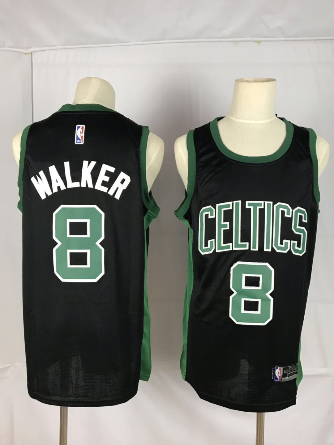 Men's Boston Celtics Kemba Walker #8 NBA Black Game Jersey