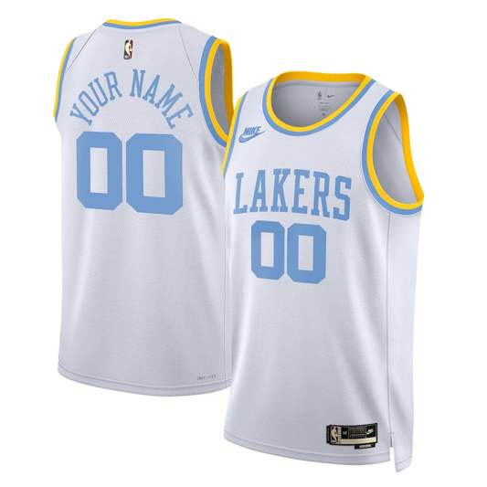 Men's Los Angeles Lakers White 2022/23 Custom Swingman Jersey - Classic Edition