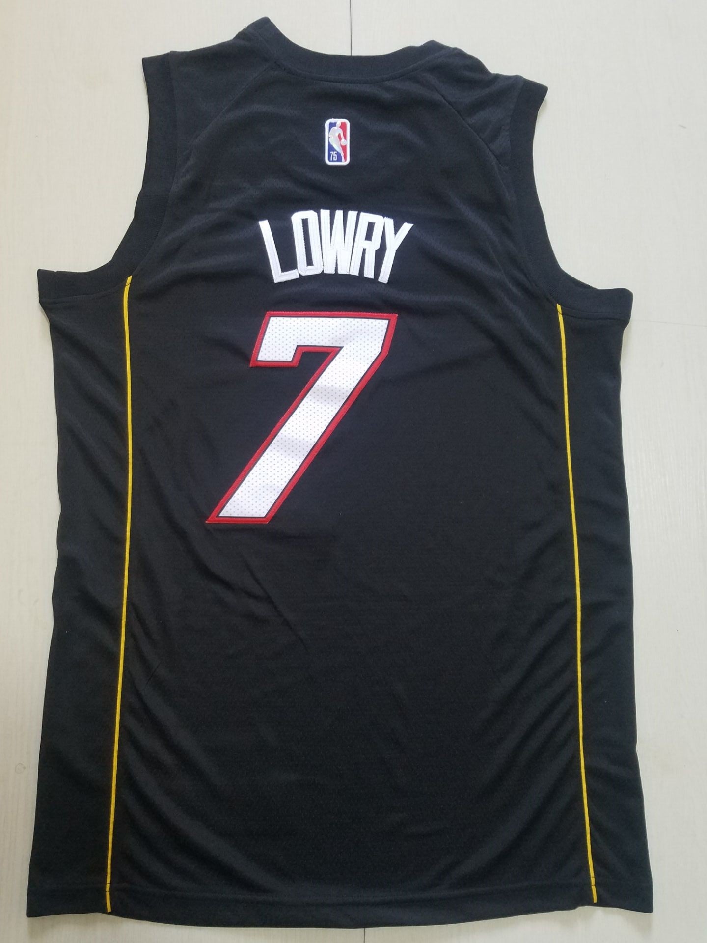 Men's Miami Heat Kyle Lowry #7 Black Swingman Player Jersey - City Edition