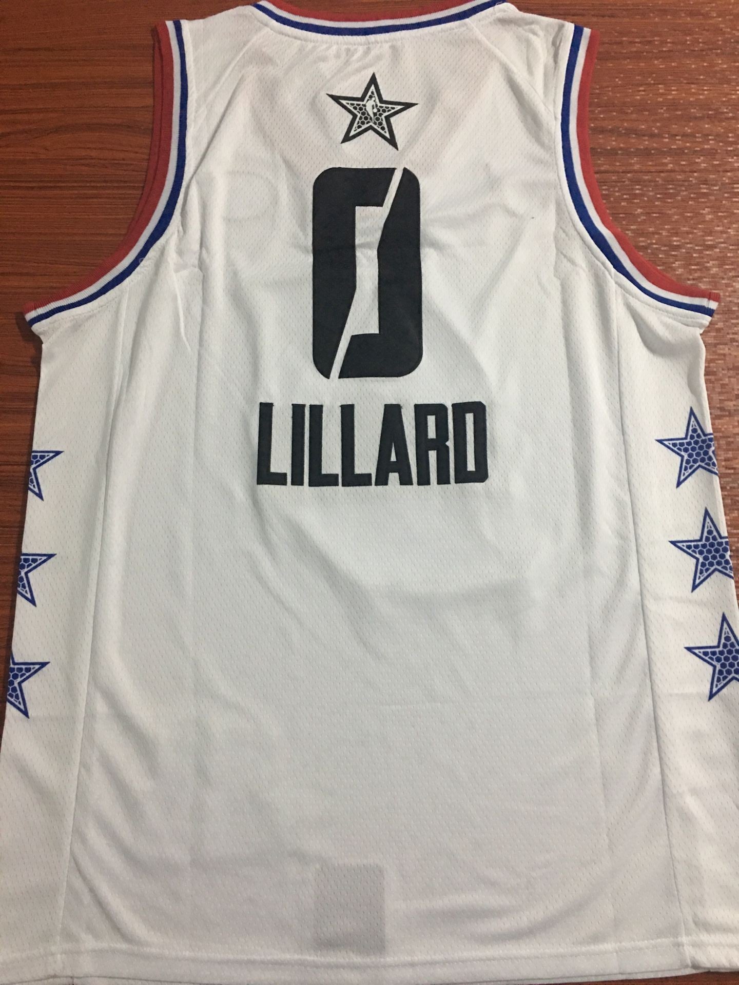 Men's Portland Trail Blazers Damian Lillard #0 NBA White Swingman Player Jersey