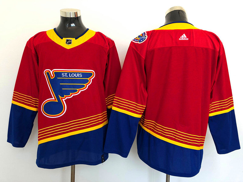 Men's St. Louis Blues Red Premier Breakaway Heritage Blank Jersey