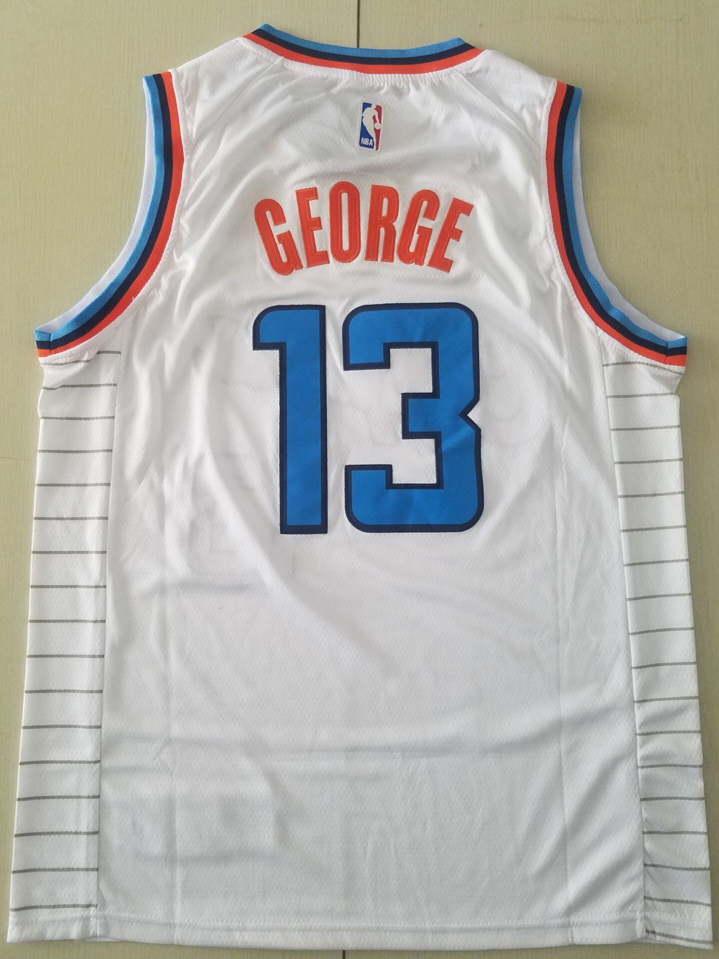 Men's LA Clippers Paul George #13 White Classics Jersey