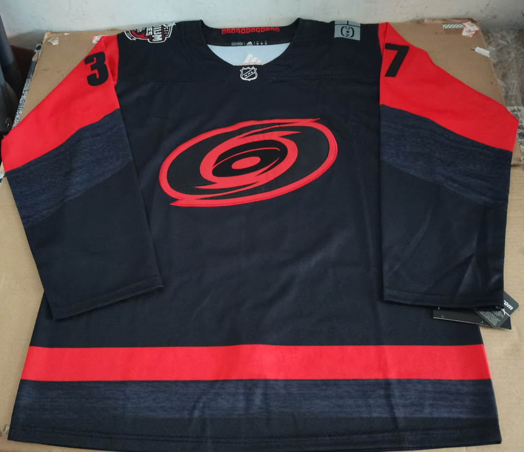 Men's Carolina Hurricanes Andrei Svechnikov #37 Black Player Jersey