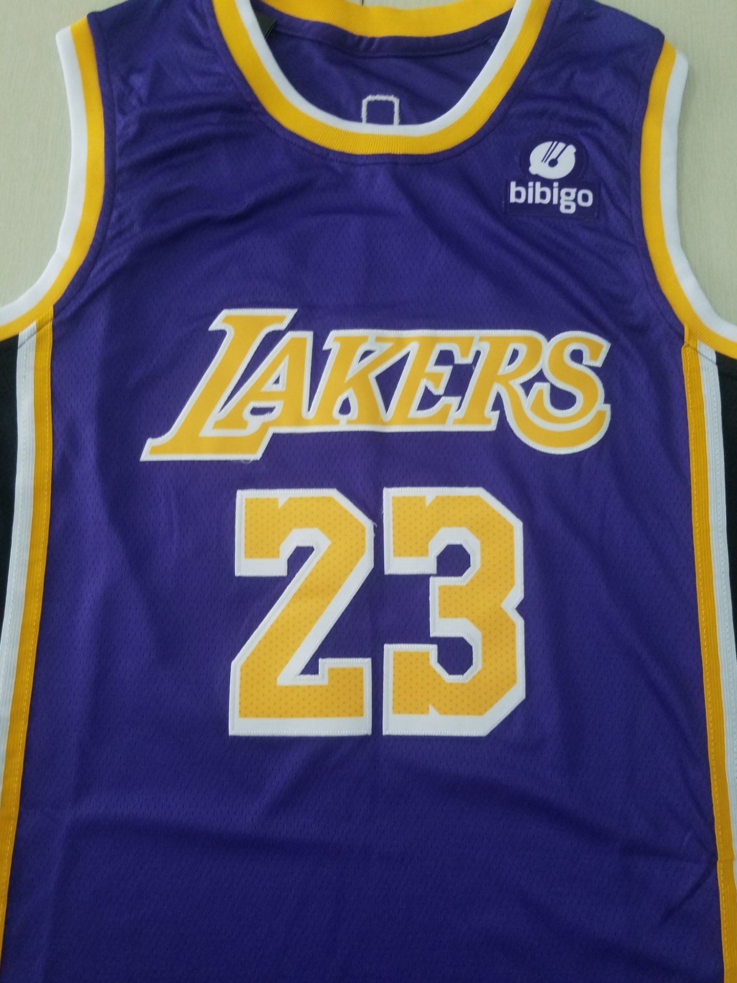 Men's Los Angeles Lakers LeBron James #23 NBA Purple Swingman Jersey