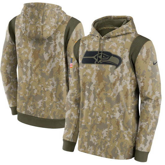 Men's Seattle Seahawks NFL 2021 Salute to Service Hoodie Camouflage