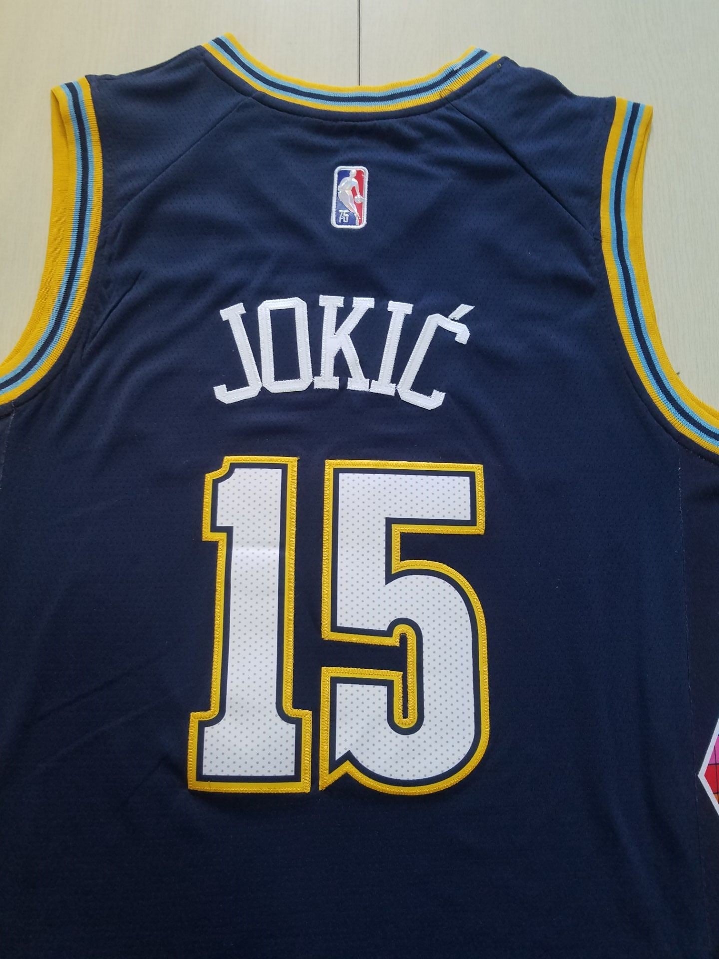 Men's Denver Nuggets Nikola Jokic Navy Swingman Jersey - City Edition