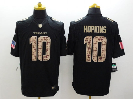 Men's Houston Texans DeAndre Hopkins #10 Black Player Jersey