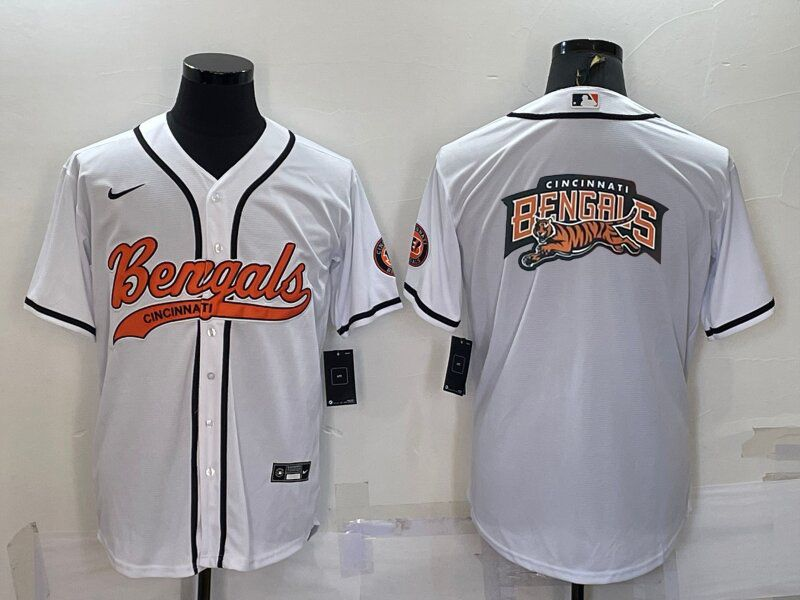 Men's Cincinnati Bengals White Fashion Jersey