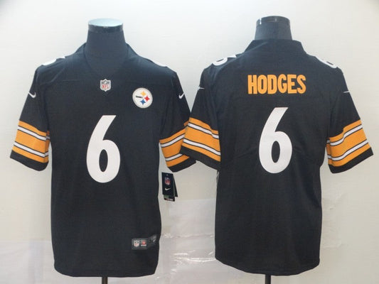 Men's Pittsburgh Steelers Devlin Hodges #6 Black Game Jersey