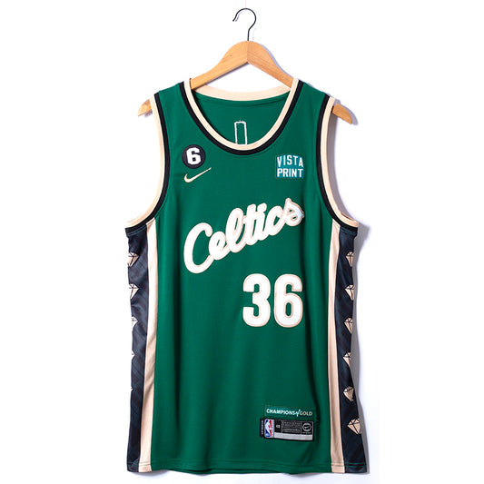 Men's Boston Celtics Marcus Smart #36 Green 2022/23 Swingman Jersey - City Edition