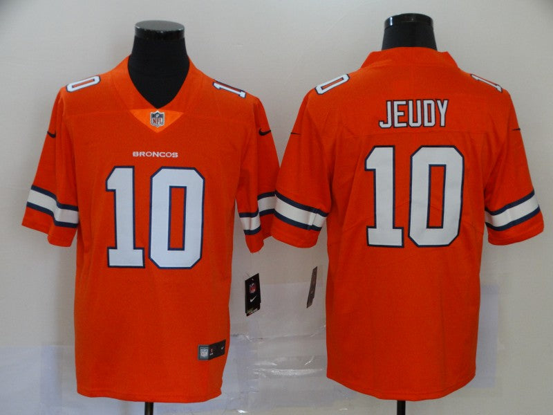 Men's Denver Broncos Jerry Jeudy #10 Orange Game Player Jersey