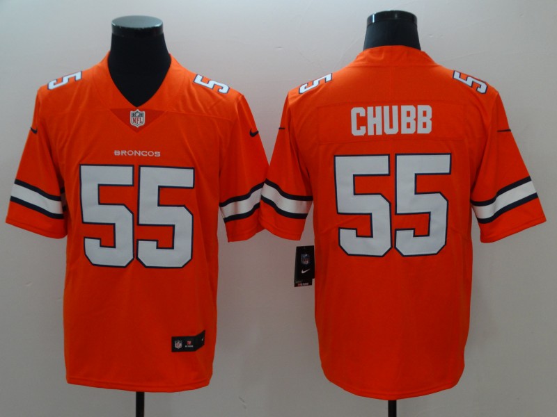 Men's Denver Broncos Bradley Chubb #55 Orange Game Player Jersey