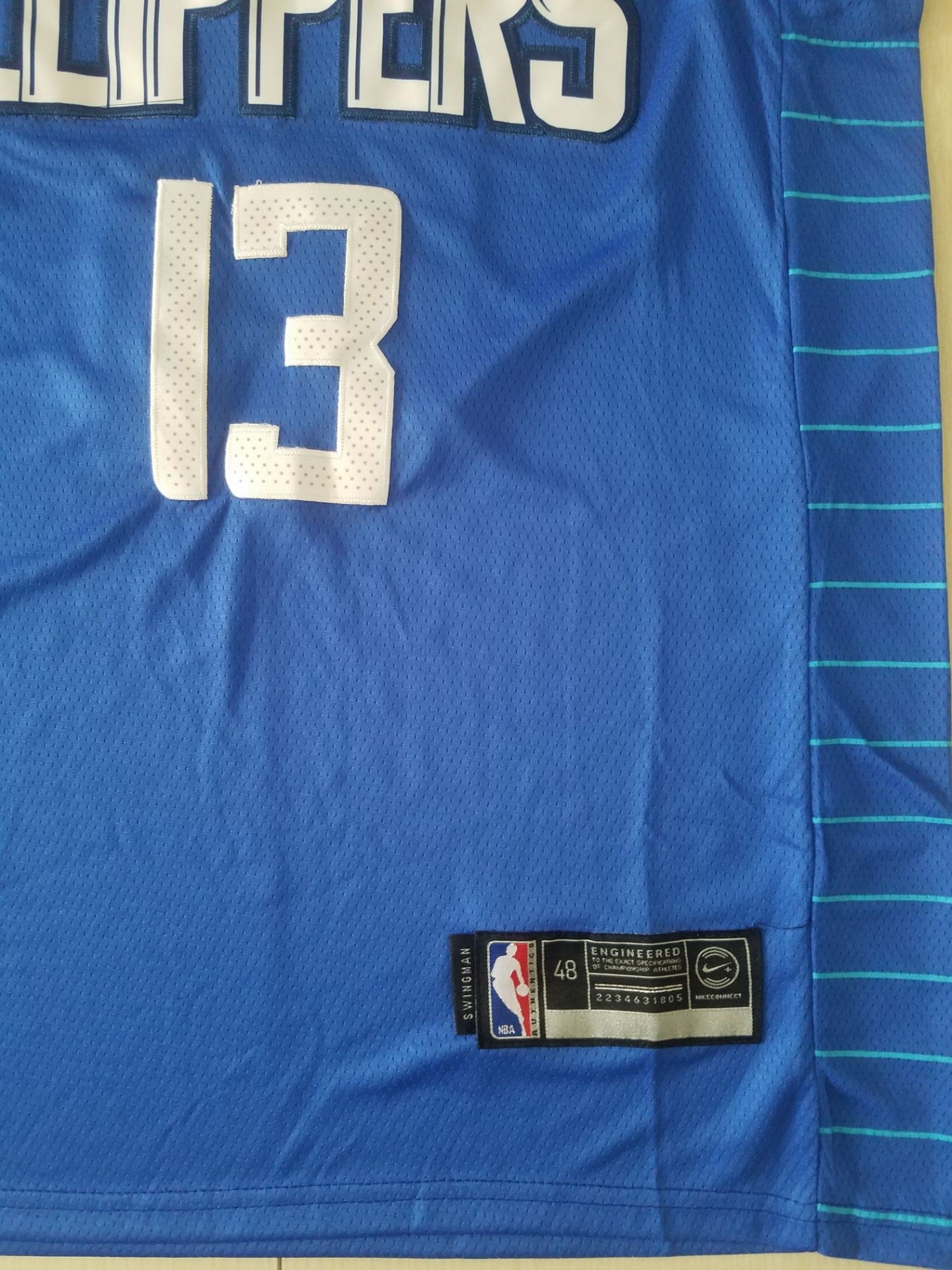 Men's LA Clippers #13 Paul George 19/20 Swingman Jersey Blue