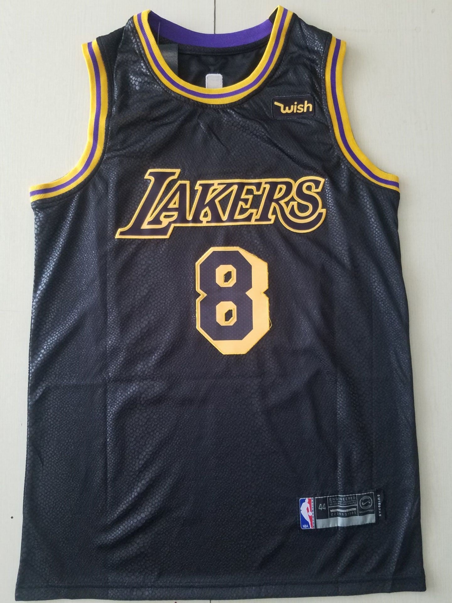 Los Angeles Lakers Kobe Bryant Black Mamba City Edition Swingman Jersey Black