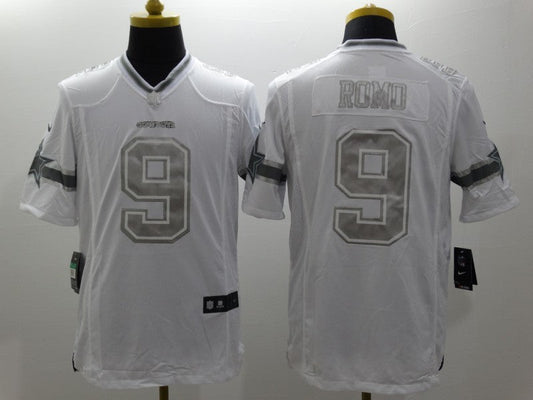 Men's Dallas Cowboys Tony Romo #9 White Game Player Jersey