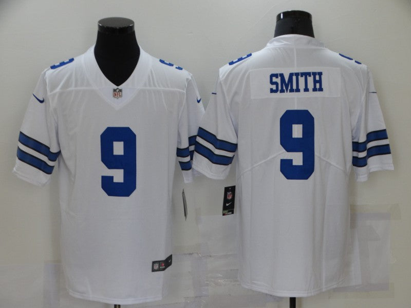 Men's Dallas Cowboys Emmitt Smith #9 White Fashion Game Jersey