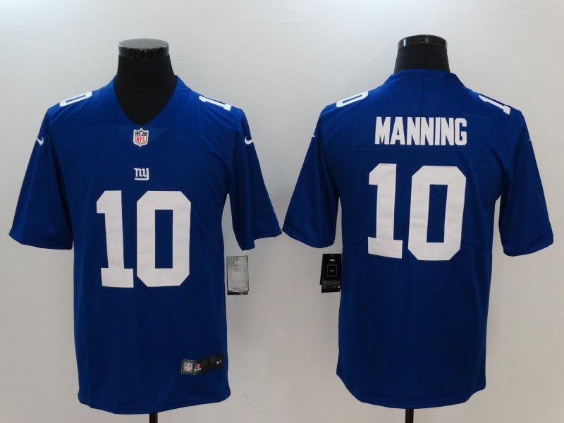 Men's New York Giants Eli Manning #10 Blue Game Player Jersey