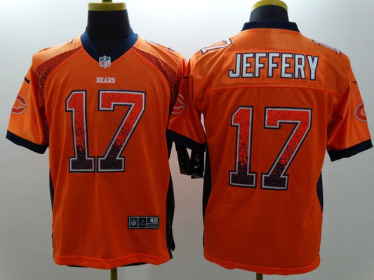 Men's Chicago Bears Alshon Jeffery #17 Orange Game Jersey