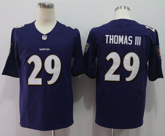 Men's Baltimore Ravens Earl Thomas III #29 Purple Game Jersey